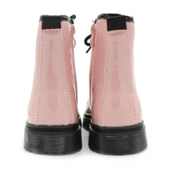 Bota militar charol rosa