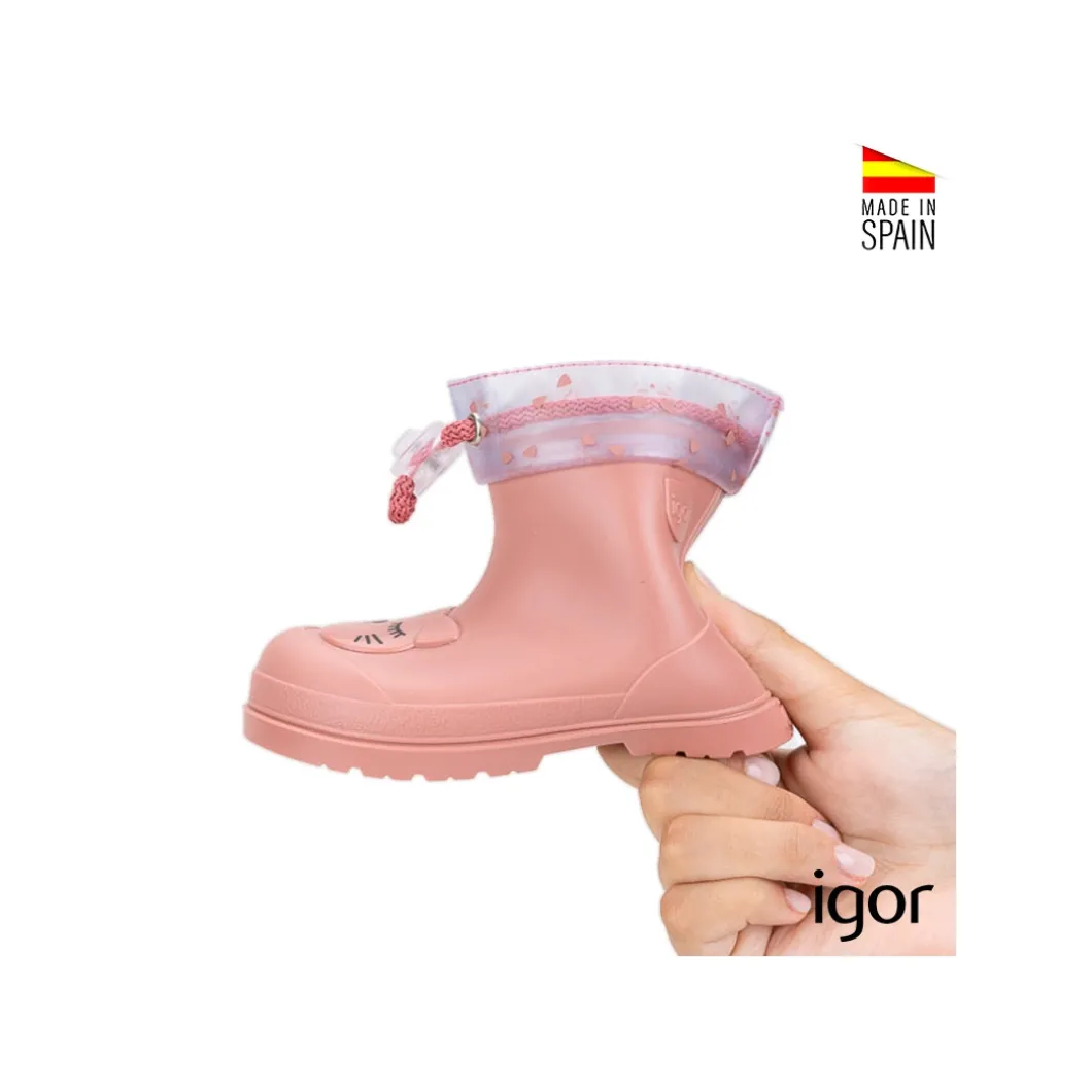 Botas de agua rosa Igor Mendi Gato