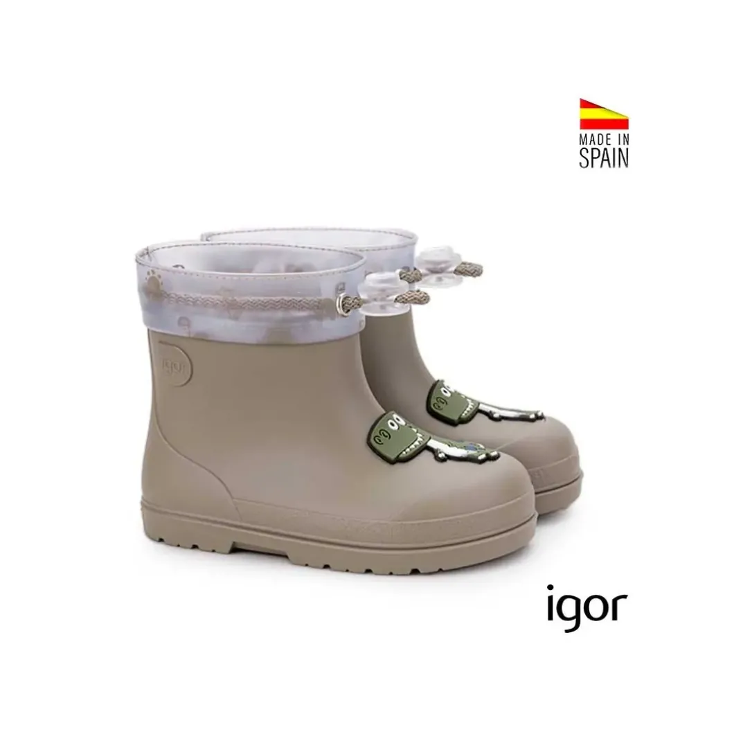 Botas de agua taupe Igor Mendi Dino