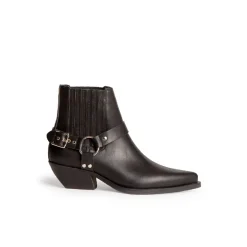 Botin Corina negro con espuelas