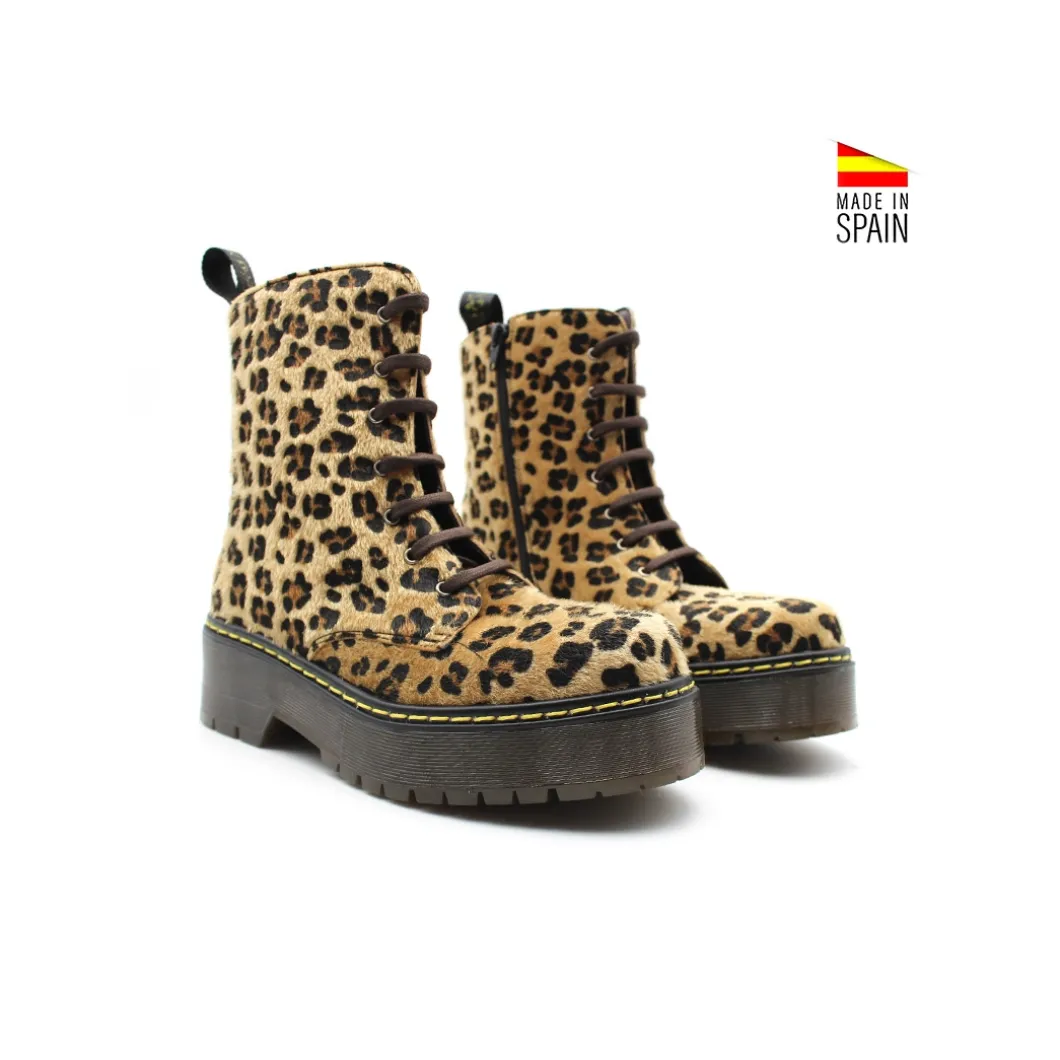 Botin militar pelo leopardo