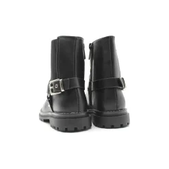 Botin motero negro