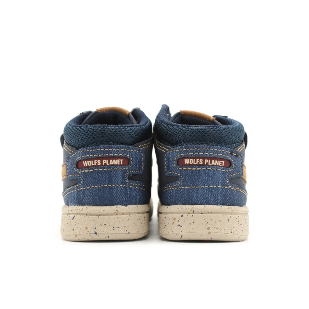 Botin planet velcro vaquero