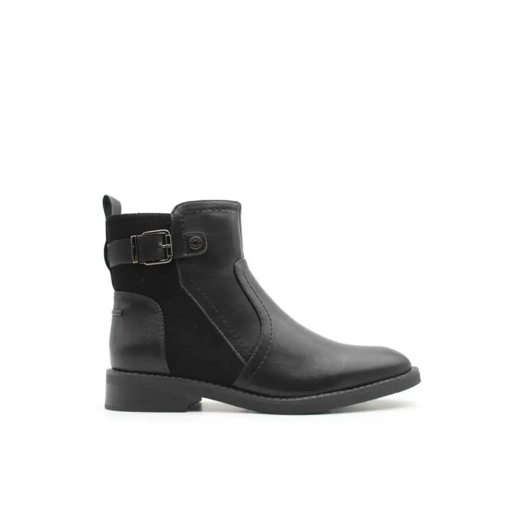 Botin plano negro Virucci