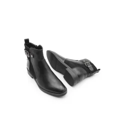 Botin plano negro Virucci