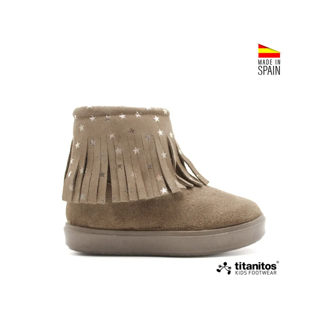 Botines Quimper serraje topo