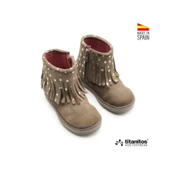 Botines Quimper serraje topo