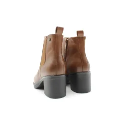 Botín Ankle camel con tacón