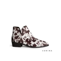 Botín estampado animal vaca