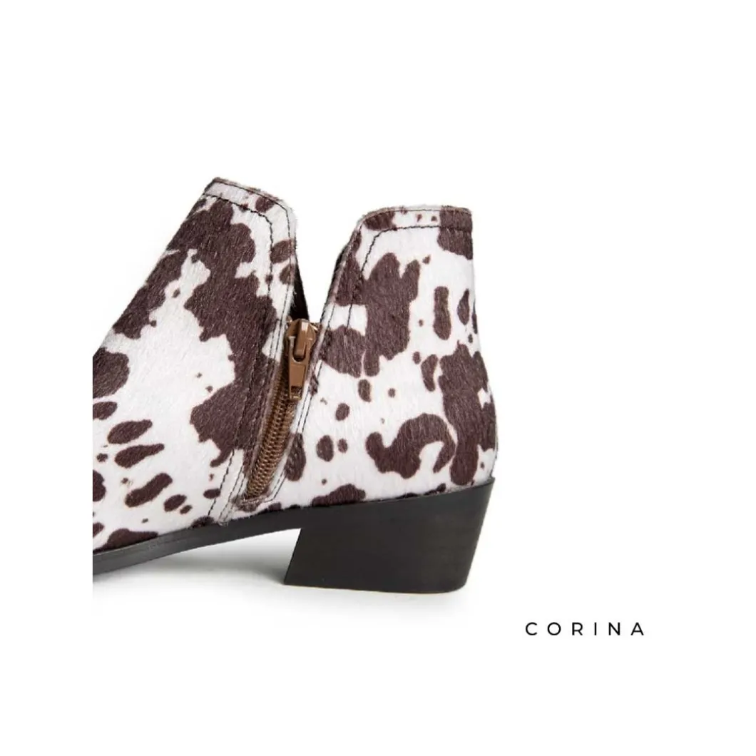 Botín estampado animal vaca