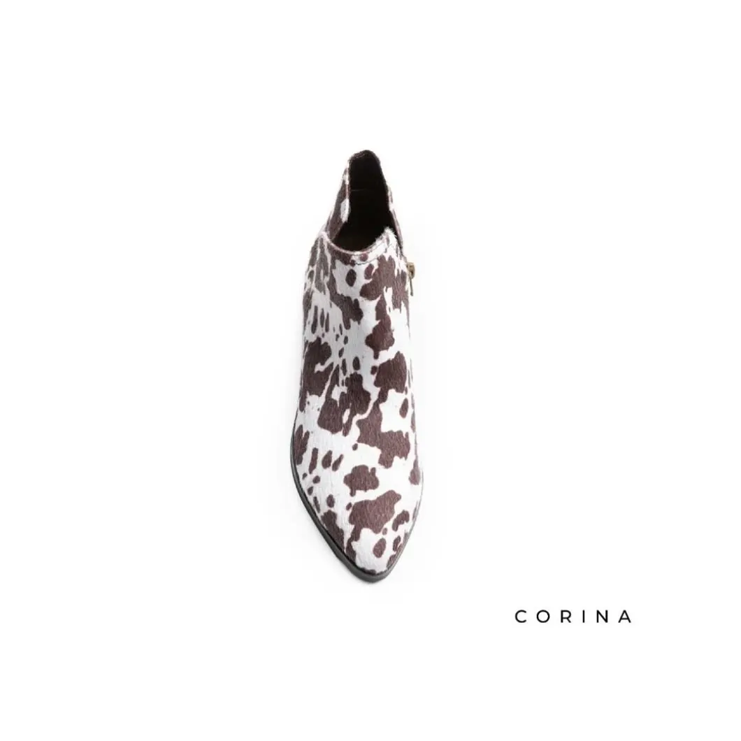 Botín estampado animal vaca
