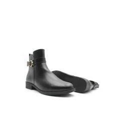 Botín negro talla grande