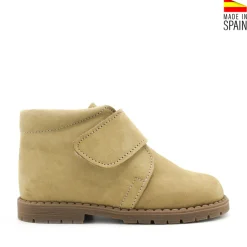 Botín nobuck velcro pistacho