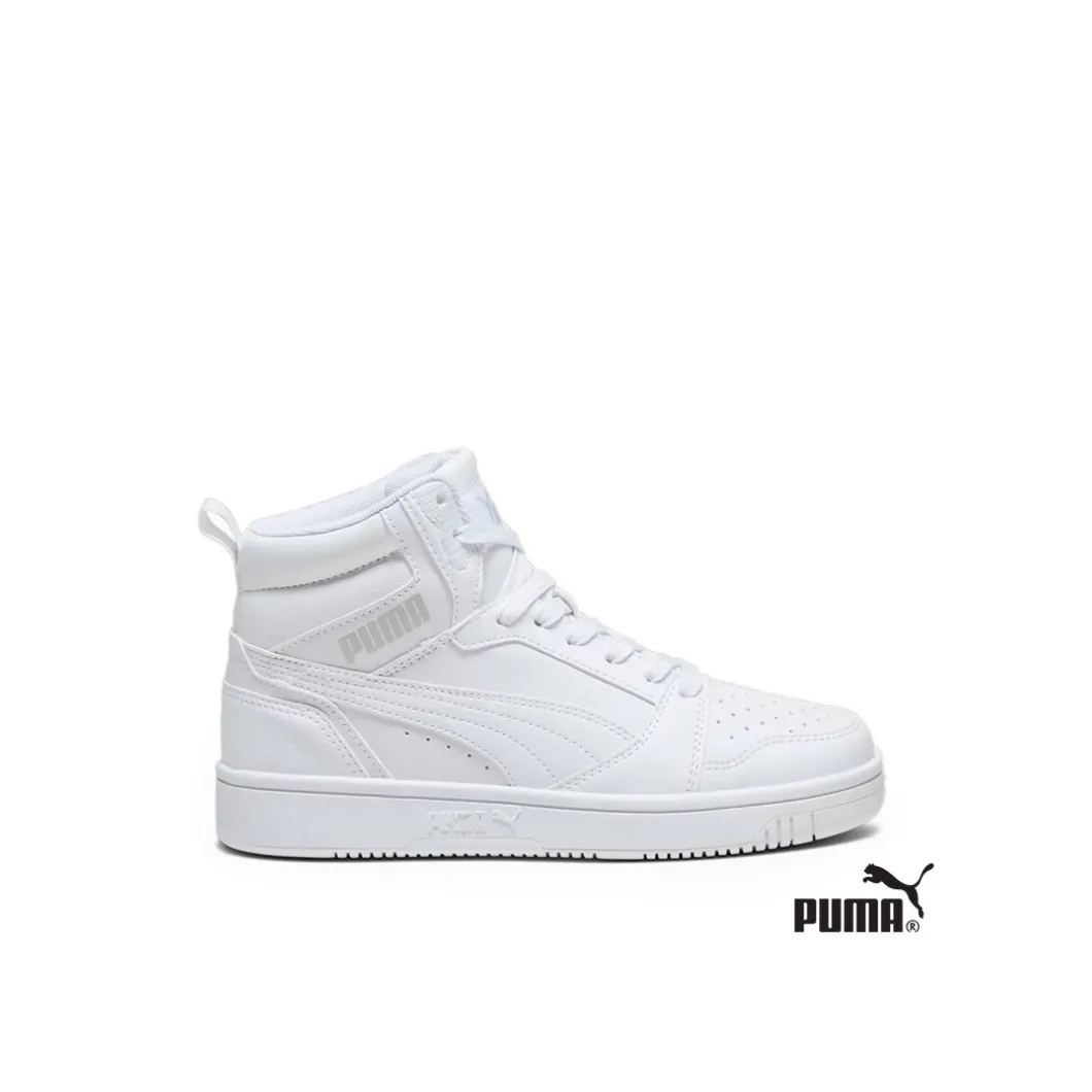 Botín Puma Rebound V6 Jr Mid Blanco