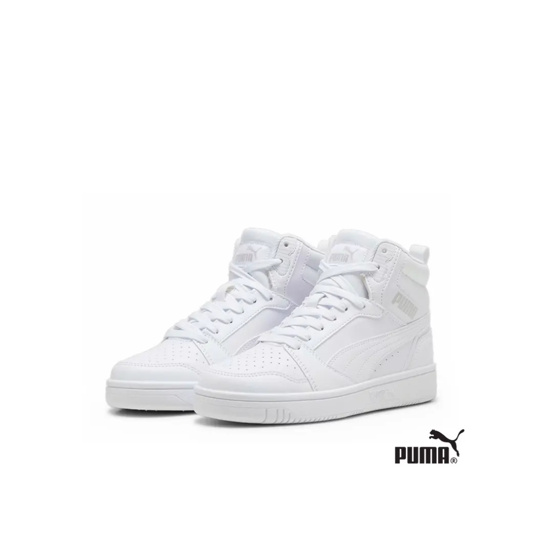 Botín Puma Rebound V6 Jr Mid Blanco