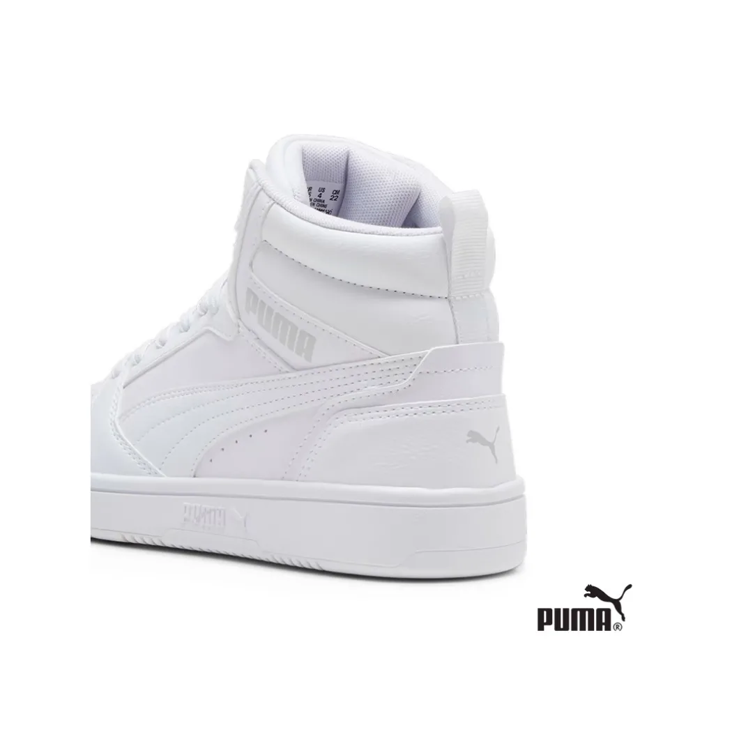 Botín Puma Rebound V6 Jr Mid Blanco