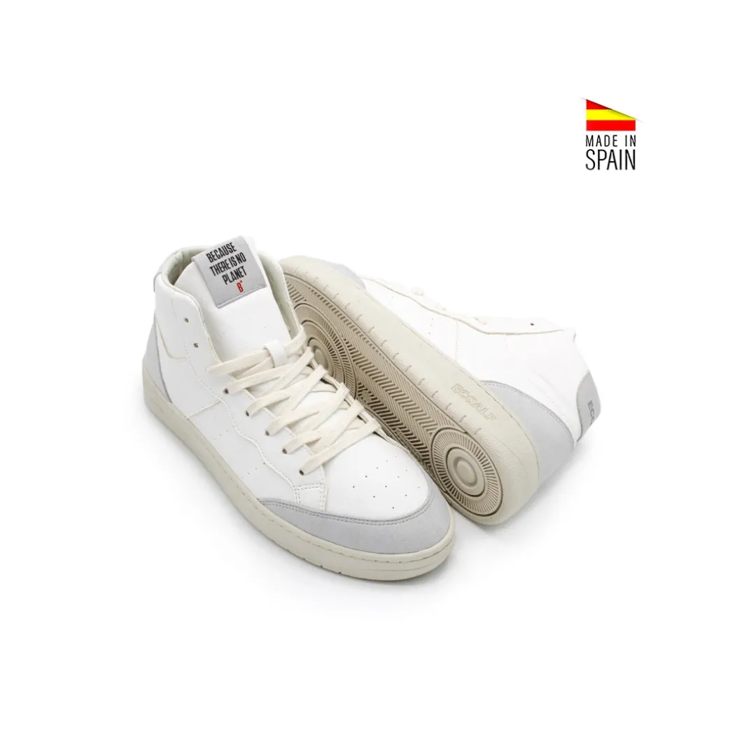 Botín vegano blanco gris