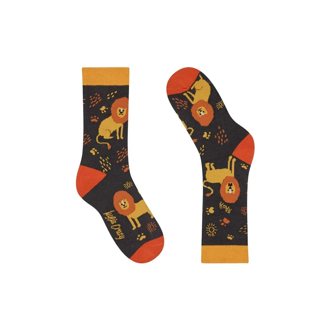 Calcetines divertidos León Kids