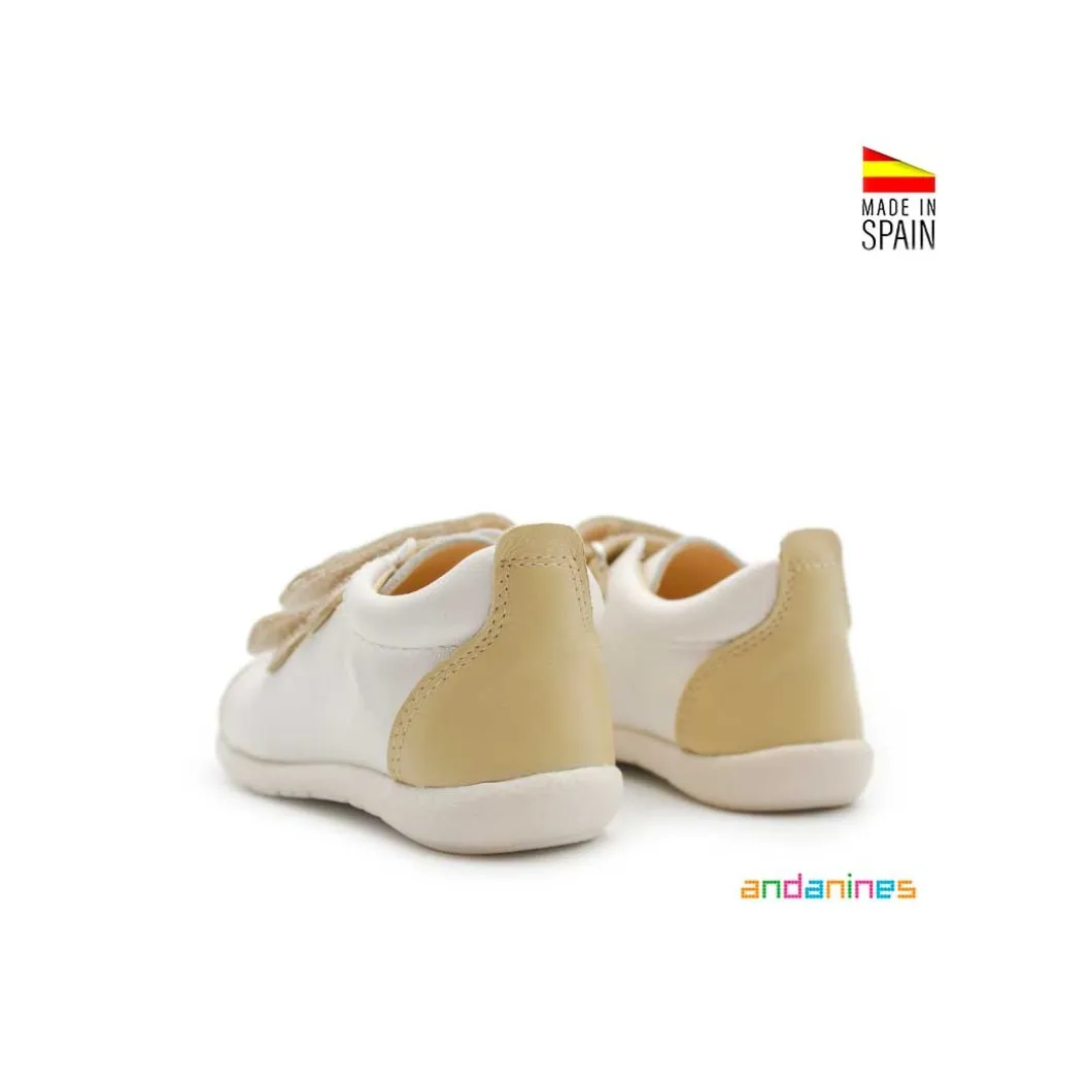 Calzado respetuoso beige mostaza