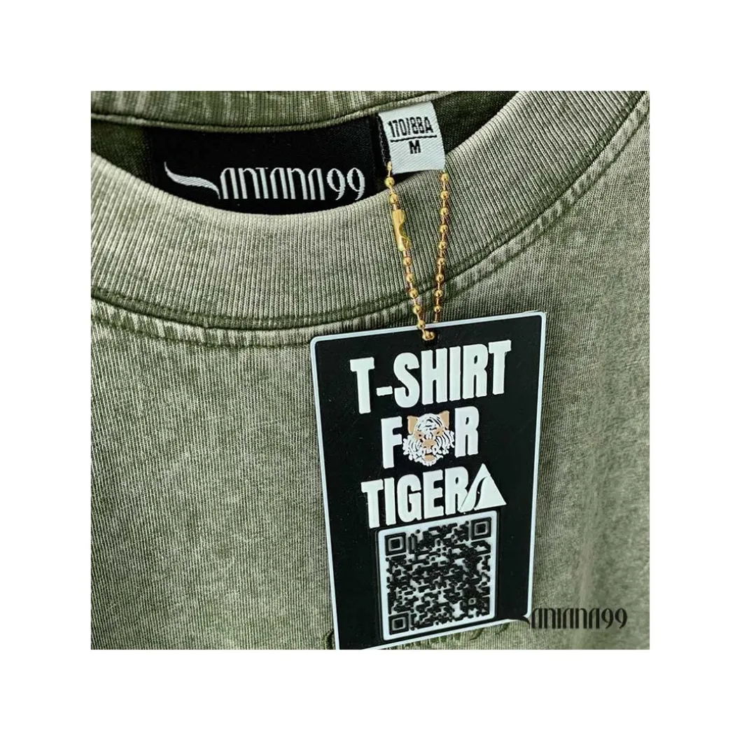 Camiseta caqui lavado Tiger