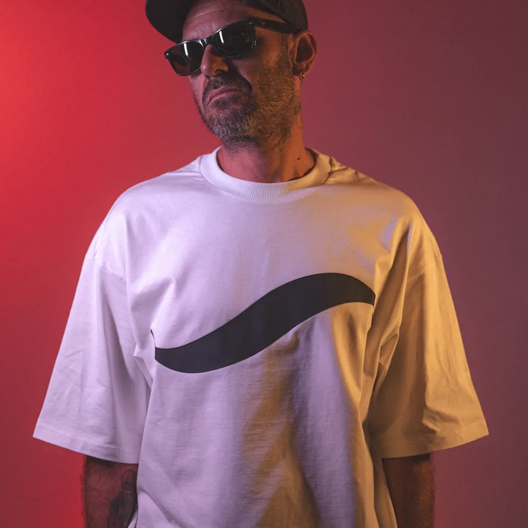 Camiseta Santana99 Wave Blanca