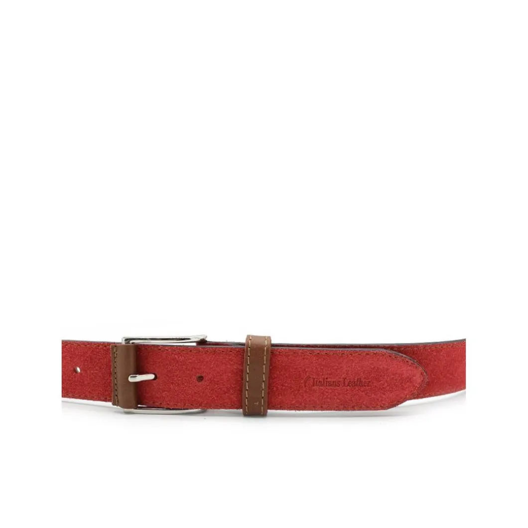 Cinturón serraje rojo