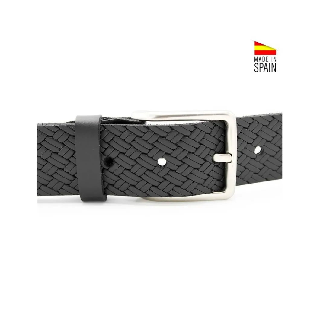 Cinturón trenza negro