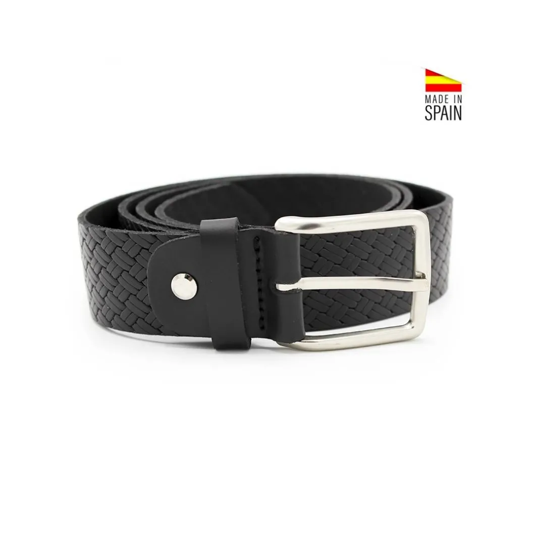 Cinturón trenza negro
