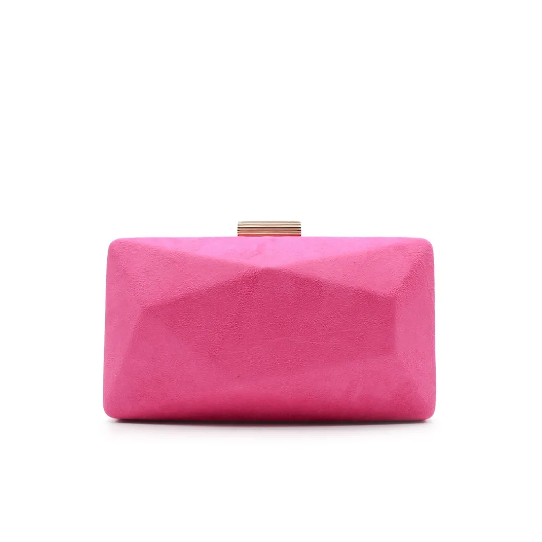 Clutch asimétrico fucsia