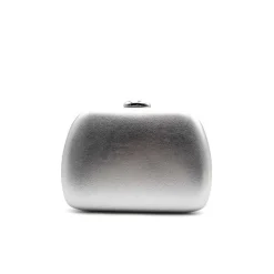 Clutch ovalado plata