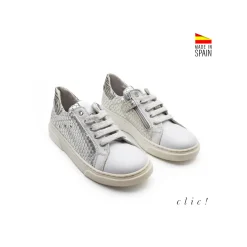 Deportiva Clic! plateada