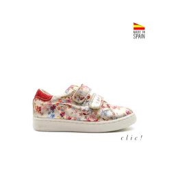 Deportiva flores metalizadas Clic!