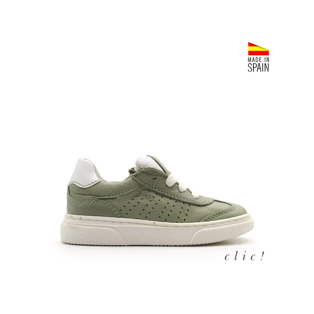 Deportiva navy cuero Clic!