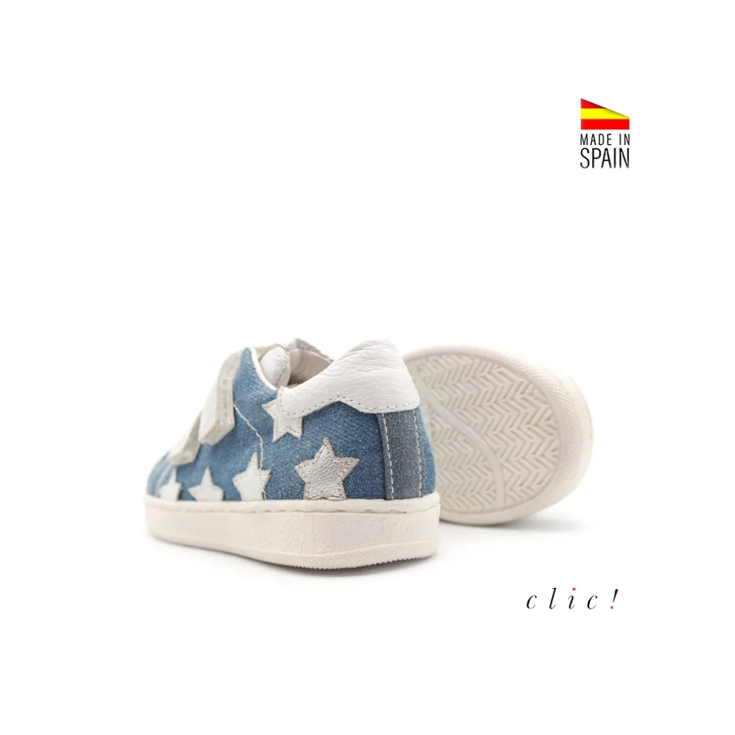 Deportiva velcro con estrellas Clic!