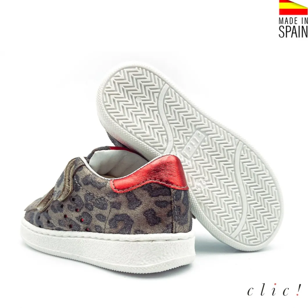 Deportivas velcros leopardo rouge CLIC!