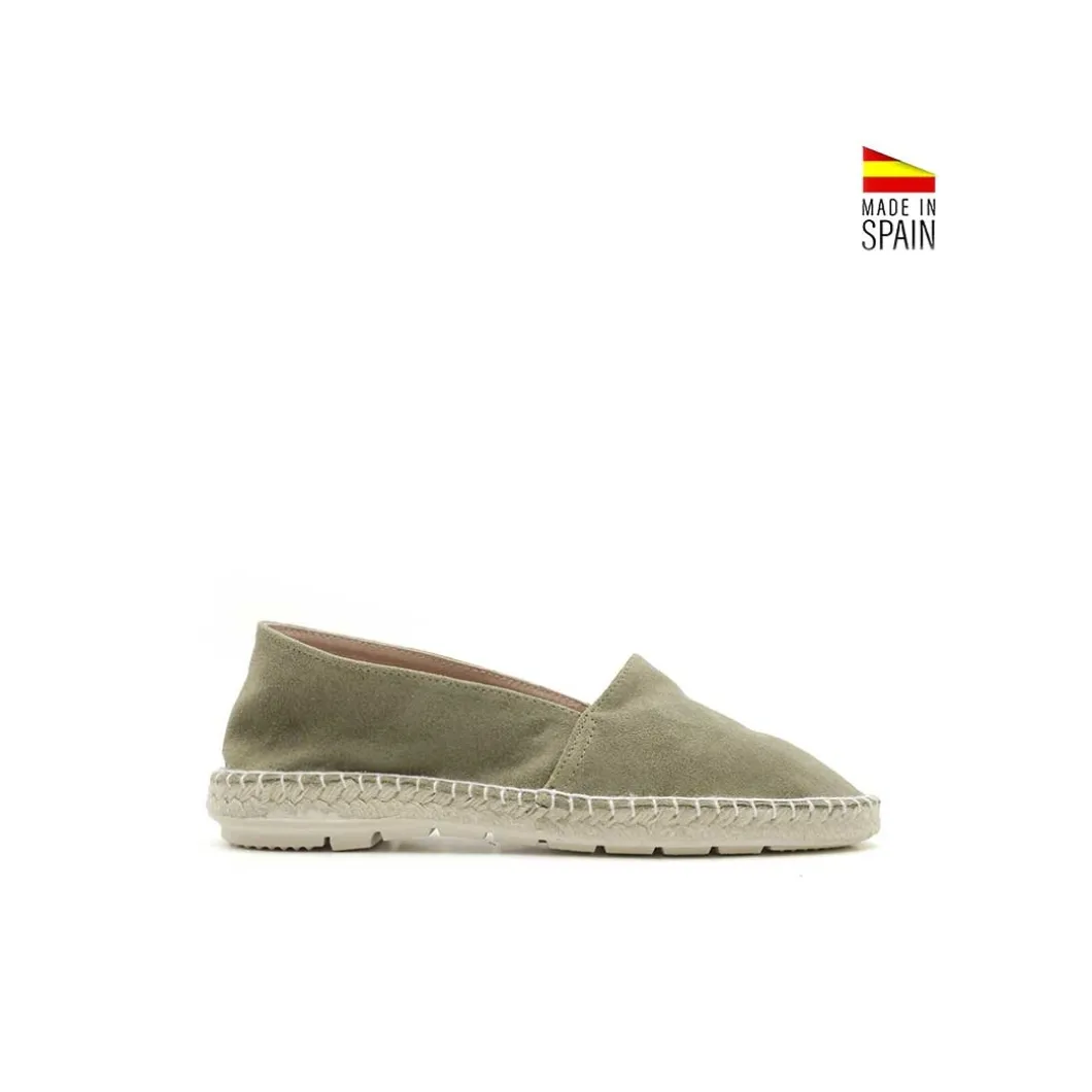Espadrille serraje pespunte verde