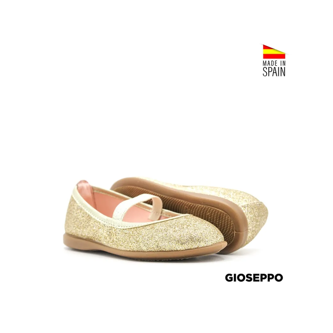 Manoletina dorada glitter Gioseppo