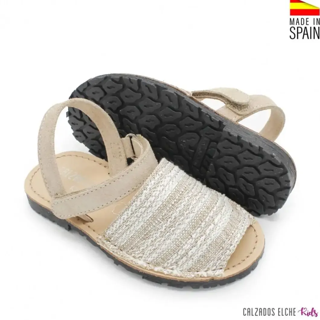 MENORQUINAS LINO MANTA BEIGE