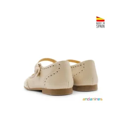 Mercedita beige brogue ingles