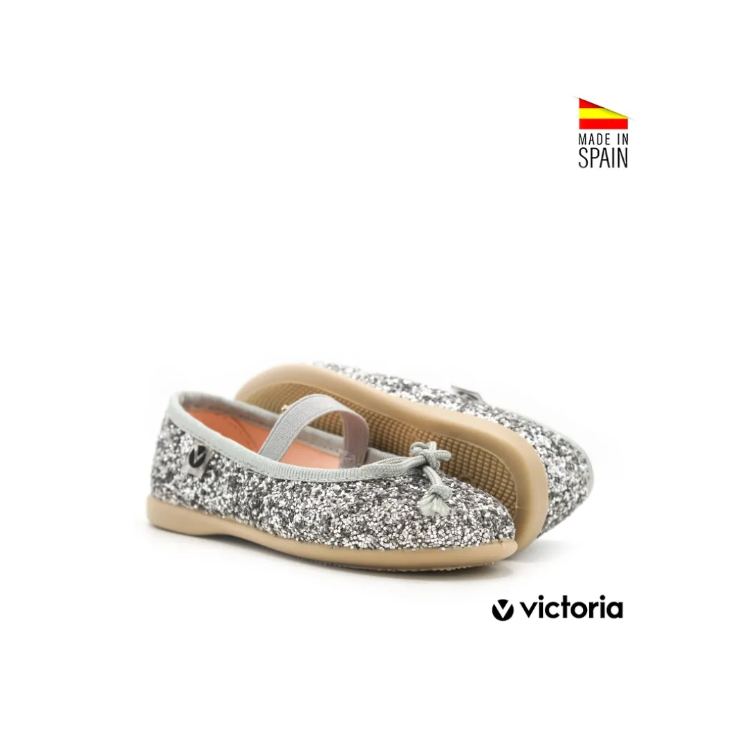 Mercedita glitter plata Victoria