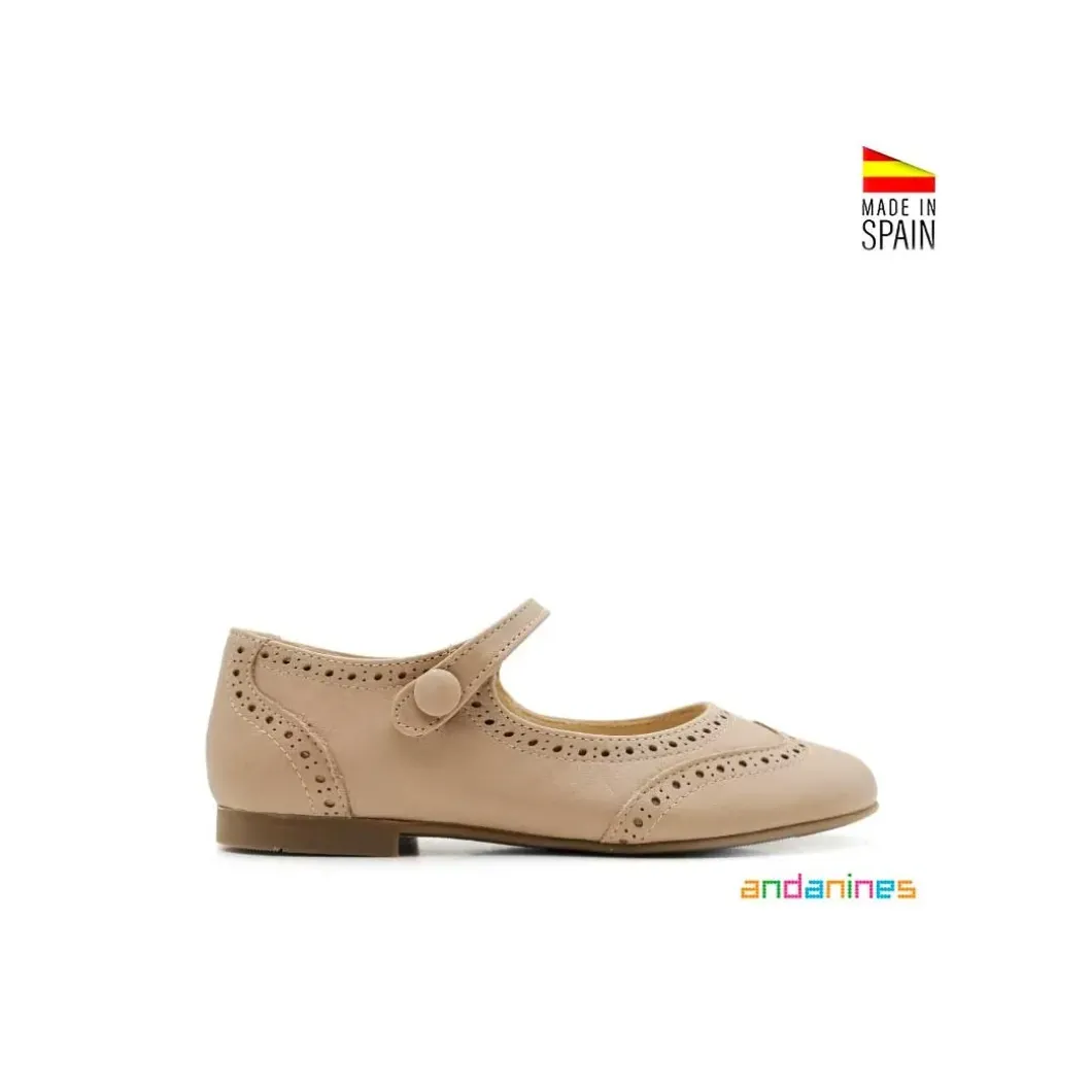 Mercedita taupe brogue ingles