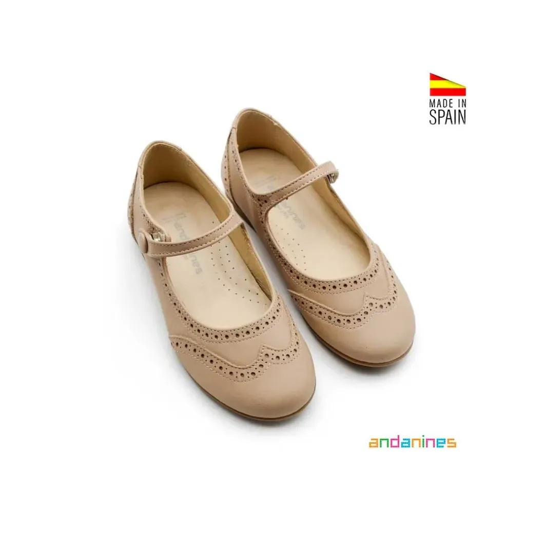 Mercedita taupe brogue ingles