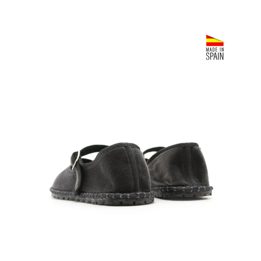 Mercedita veneciana gris de terciopelo
