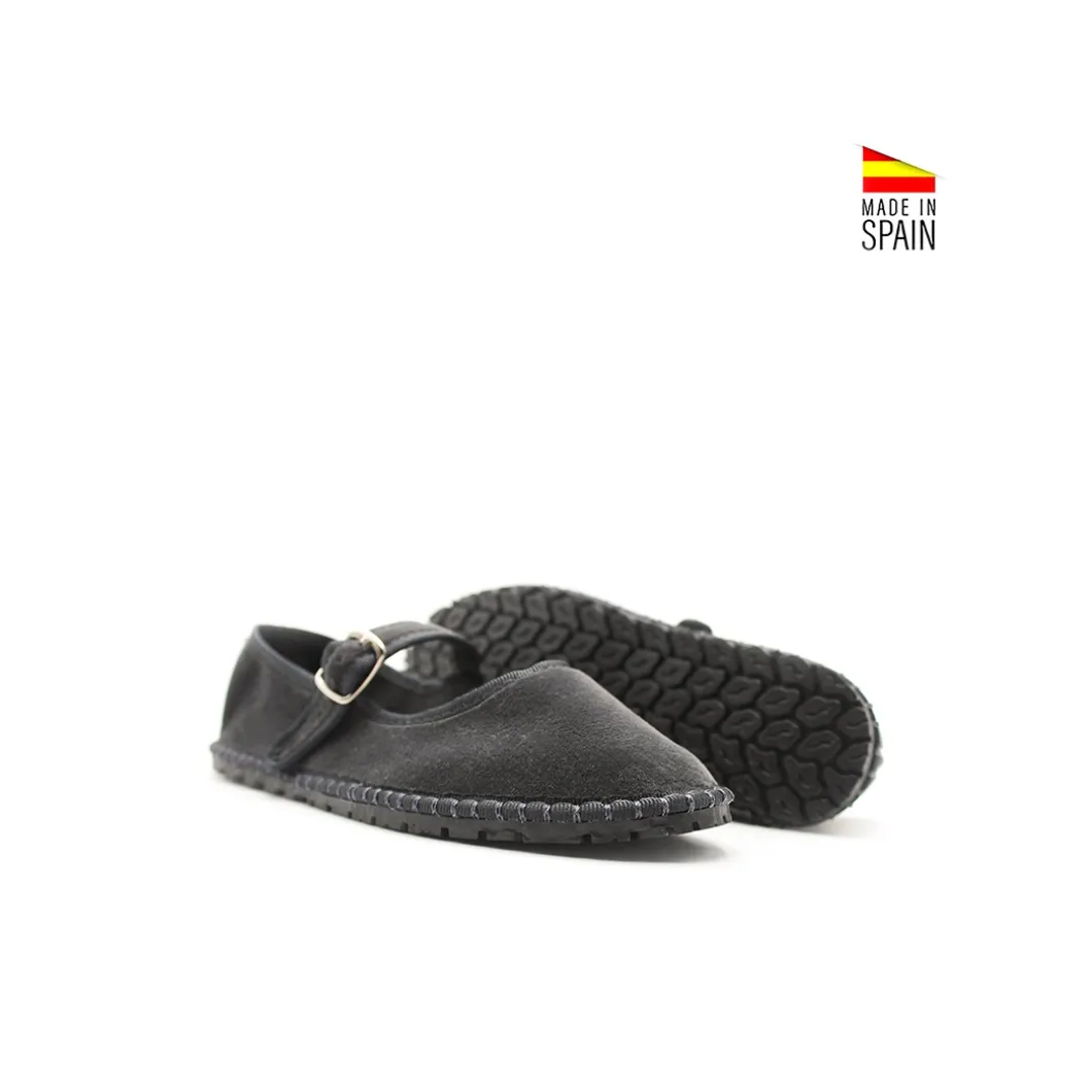 Mercedita veneciana gris de terciopelo