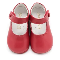 Merceditas niña basic roja