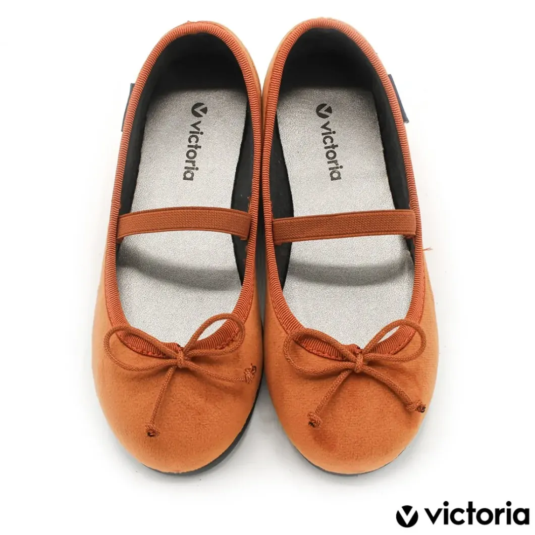 Merceditas terciopelo Victoria naranja