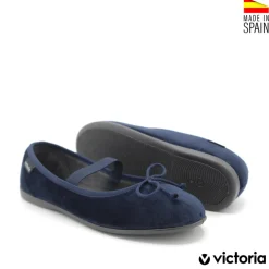Merceditas terciopelo Victoria azul marino