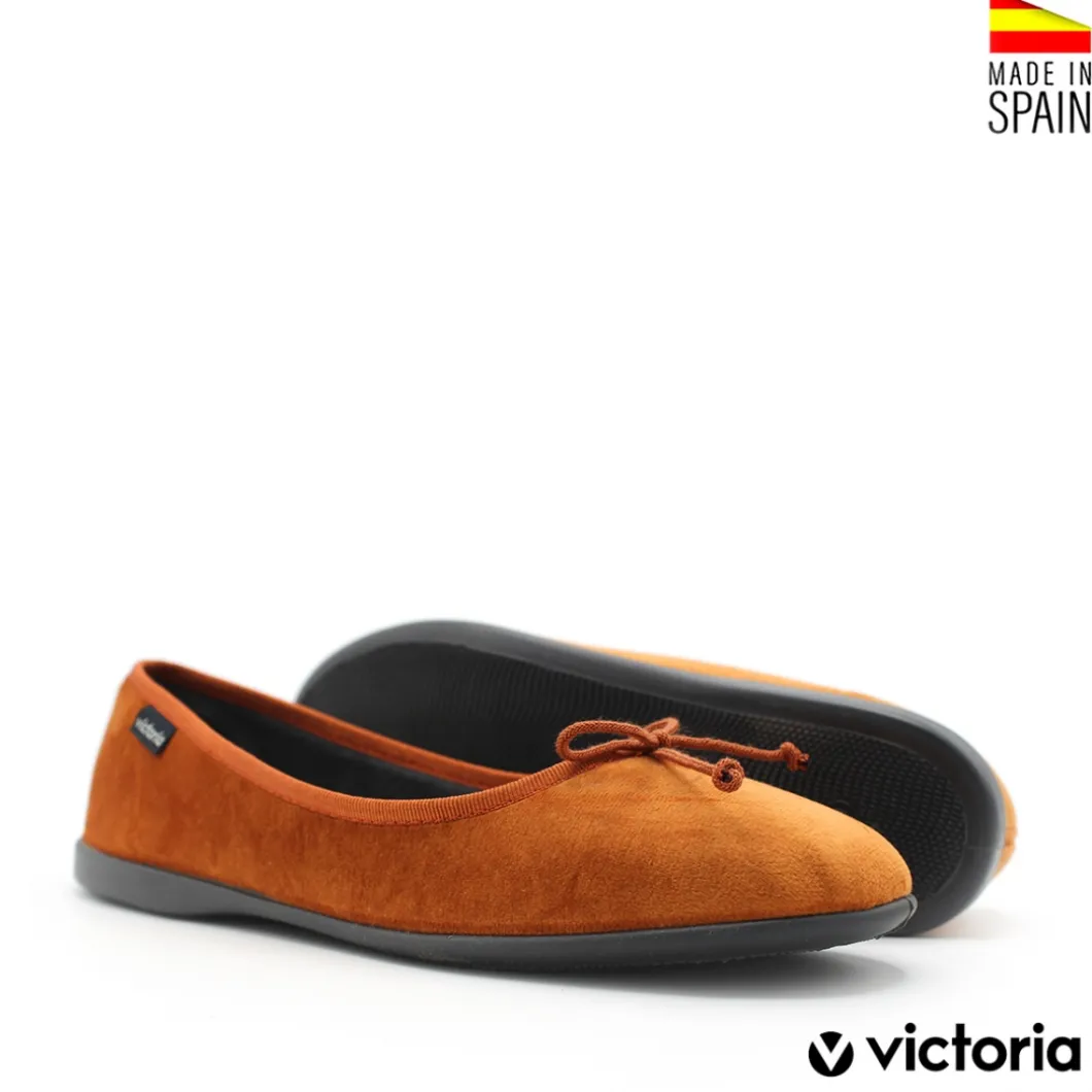 Merceditas terciopelo Victoria teja