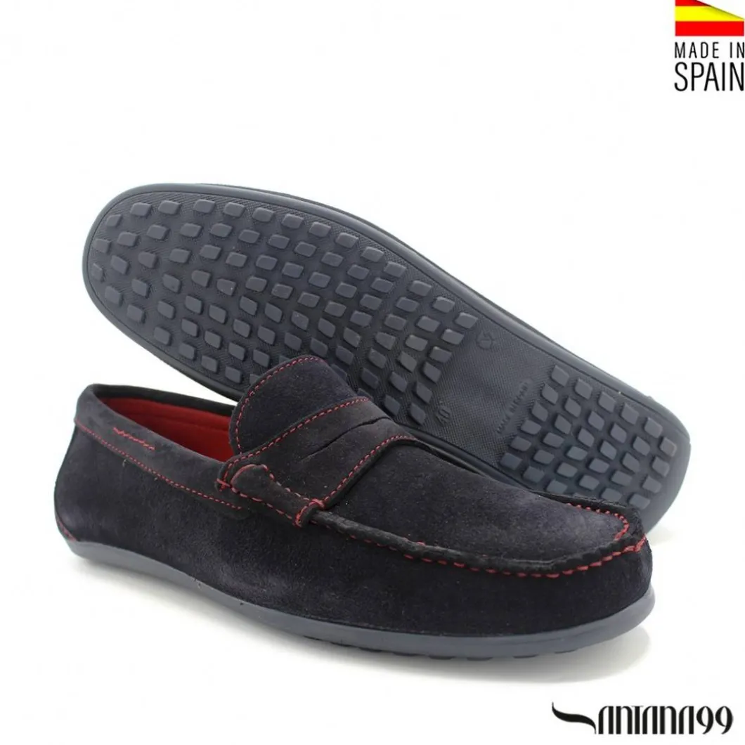 Mocasín antifaz azul marino