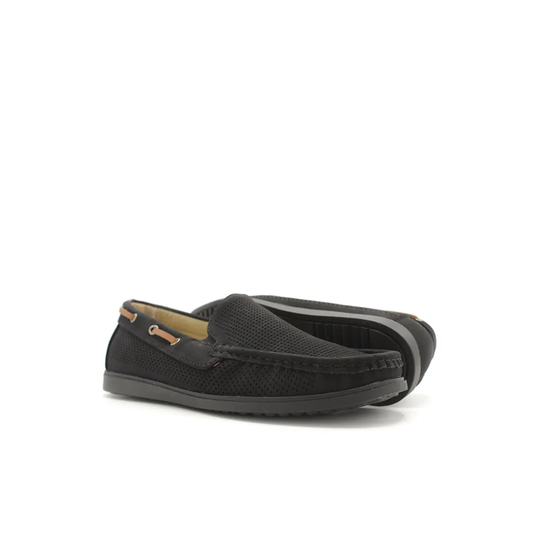 Mocasín calado negro
